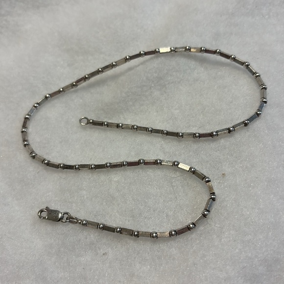 Vintage Sterling Silver 925 Mixed Bead Necklace 16” - Picture 10 of 11